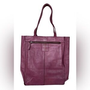Harbour 2nd Shopper Anchor Love ELBE 1 Large Leather Tote Bag Lila mauve